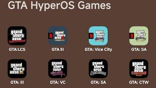 GTA Liberty City Stories - GTA III Definitive Edition - Grand Theft Auto Vice City - GTA San Andreas