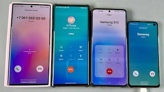 Incoming Call Group Phones Samsung Galaxy S10e + Samsung S20 Plus + LG Wing + Galaxy S24 Ultra