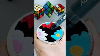 Colourful flowers on foil | satisfying needle sounds | relaxing ASMR