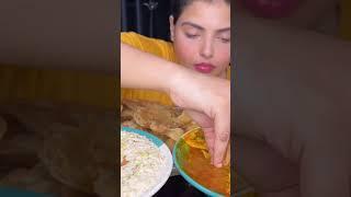 Puri, Gobi Matar Masala Curry, Kheer #purieating #gobimasala #mukbang #asmrsounds