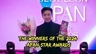 Ji Chang wook an others among The Winners Of The 2024 APAN Star Awards.