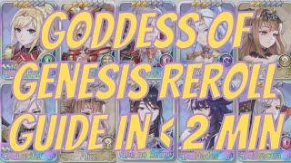 Goddess Of Genesis S Reroll Guide In 2 Minutes Or Less