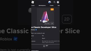 ( New Free Item ) How To Get The Classic Developer Slice ROBLOX ( 2024 ) DeanOfficial YT