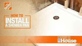 How to Install a Shower Pan | The Home Depot with @thisoldhouse