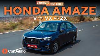 Honda Amaze Variants Explained | पैसा वसूल variant कोन्सा?