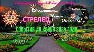 СТРЕЛЕЦСОБЫТИЯ ДО КОНЦА 2024СОГЛАСИТЬСЯ НЕЛЬЗЯ ОСТАТЬСЯ Расклад Tarò Ispirazione