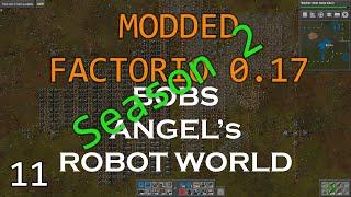 Modded Factorio 0.17  - Bobs - Angel's - Season 2 Ep 11 – POWER ARMOR MK3!