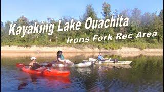 Kayaking Lake Ouachita  Irons Fork Rec Area Sep 2016