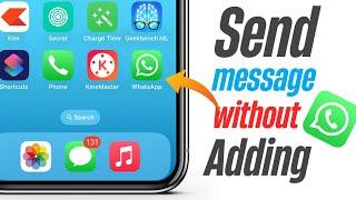 How To Send WhatsApp Message Without Saving Number in iPhone | Send WhatsApp Message Without Adding|