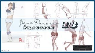 Gesture Drawing | Figure drawing Practice 18 | Human Figure Drawing