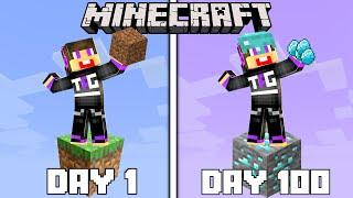 Surviving 100 Days in Minecraft One Block?