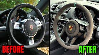 Porsche Steering Wheel Upgrade Made EASY!