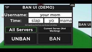 ban ui showcase in simple sb