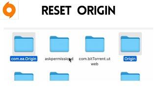 how to reset origin/EA app on mac