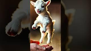 "Белый пушистый козлик @worldinhandss #Козлик  #Шортс #FunnyAnimals #CuteAnimals #AnimalShorts