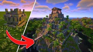 ► ÉPICA TRANSFORMACIÓN de un TEMPLO de la JUNGLA  #minecraftbuild #temple #minecrafter