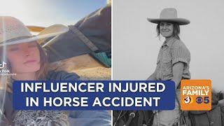 Influencer hospitalized after horse accident in Arizona