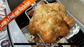 Weber q140 Rotisserie Chicken