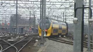 UTRECHT CENTRAAL STATION showing passenger trains