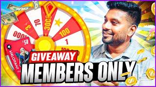 1000vp MEMBERS ONLY GIVEAWAY | | VALORANT LIVE INDIA #mateenislive #valorantlive #giveaway