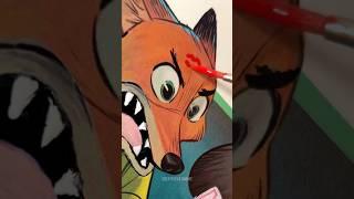 Valentines in Zootopia!! #shorts #art #disney