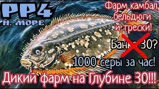 РР4. Мега ФАРМ не на банке а на глубине 30 Норвежского моря! 1000 серебра за час! Трофей Бельдюги!