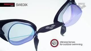 arena Swedix Swedish Swim Goggles for Men and Women, Smoke Silver Black, via amazon