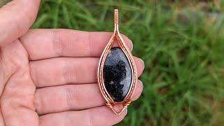 Non Swirly Cabochon Pendant Wire Wrapping Tutorial