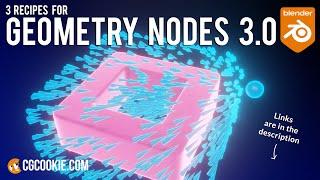 3 Node Recipes To Get You Started In Blender Geometry Nodes 3.0