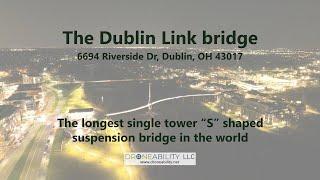 The Dublin Link bridge, Dublin Ohio - Night Footage