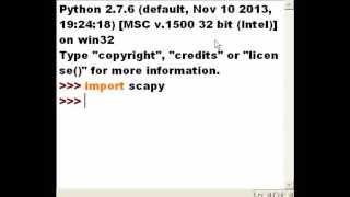 Python Scapy download and install for windows