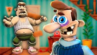 МЕНЯ ИЗБИЛ СОСЕД | КАК ДОСТАТЬ СОСЕДА | HELLO NEIGHBOUR 2D