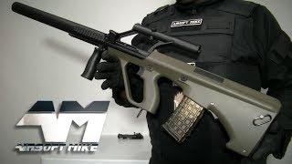 SNOW WOLF STEYR AUG / Airsoft Unboxing with the  PHANTOM SNIPER CONVERSION KIT