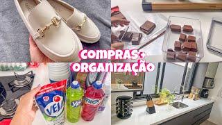 COMPRAS PRA SEMANA + organizando o armário DAILY VLOG DA MANHÃ