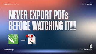 Things to know before exporting from CorelDraw to PDF | Tips | CorelDraw 21 | PDF | Export Settings