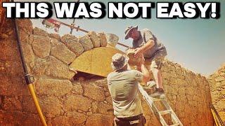 #13  Setting the final stones in the arch in Extreme heat - Restoring a Portuguese ruin