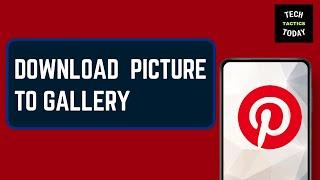 How to Save Or Download Pinterest Picture to Gallery