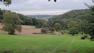 Aussicht vom Rodensteiner Land auf das Gersprenztal im Odenwald /Beautiful German Rodenstein country