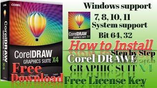 How to Install ? Corel Draw Graphics Suite X4 | All Windows Supported | System Support bit 32 bit 64