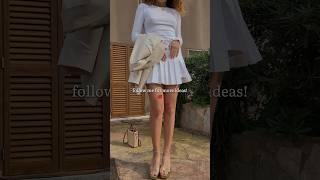 Tennis skirt and blazer - 4/30 summer outfit ideas for you! #summerfashion #fashioninfluencer #ootd