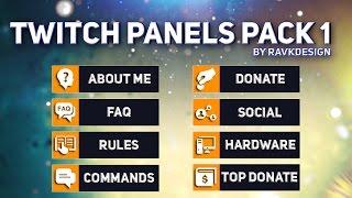 Free Twitch Panels/Buttons Template [DOWNLOAD] [ENG/PL]