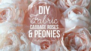 How to Make Realistic DIY Fabric Roses and Peony Flowers | The DIY Mommy