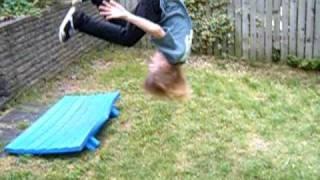 Front flip fail