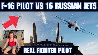 Real F-16 Pilot Dogfights 16 Russian Jets! | Digital Combat Simulator