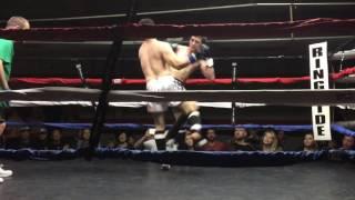 Urbano Contreras vs Justin Hubbard Muay Thai Kickboxing Fight