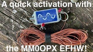 POTA DX with 5 watts and the new MM0OPX QRP EFHW & Icom IC-705 combo!