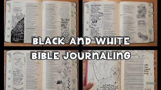 Black and White Bible Journaling *FLIPTHROUGH*