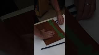 Beginner Tries Applying Wood Veneer  #woodworking #woodcrafted #diy