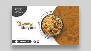 Design this food banner Photoshop | Photoshop Tutorial