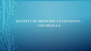 Benefit of browser Extensions - ColorZilla